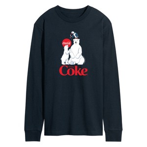 Men's - Coca Cola - Polar Bears and Puffin Long Sleeve Graphic T-Shirt - 1 of 4