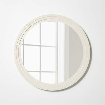 28" Plaster Circle Wall Mirror - Threshold™ designed with Studio McGee