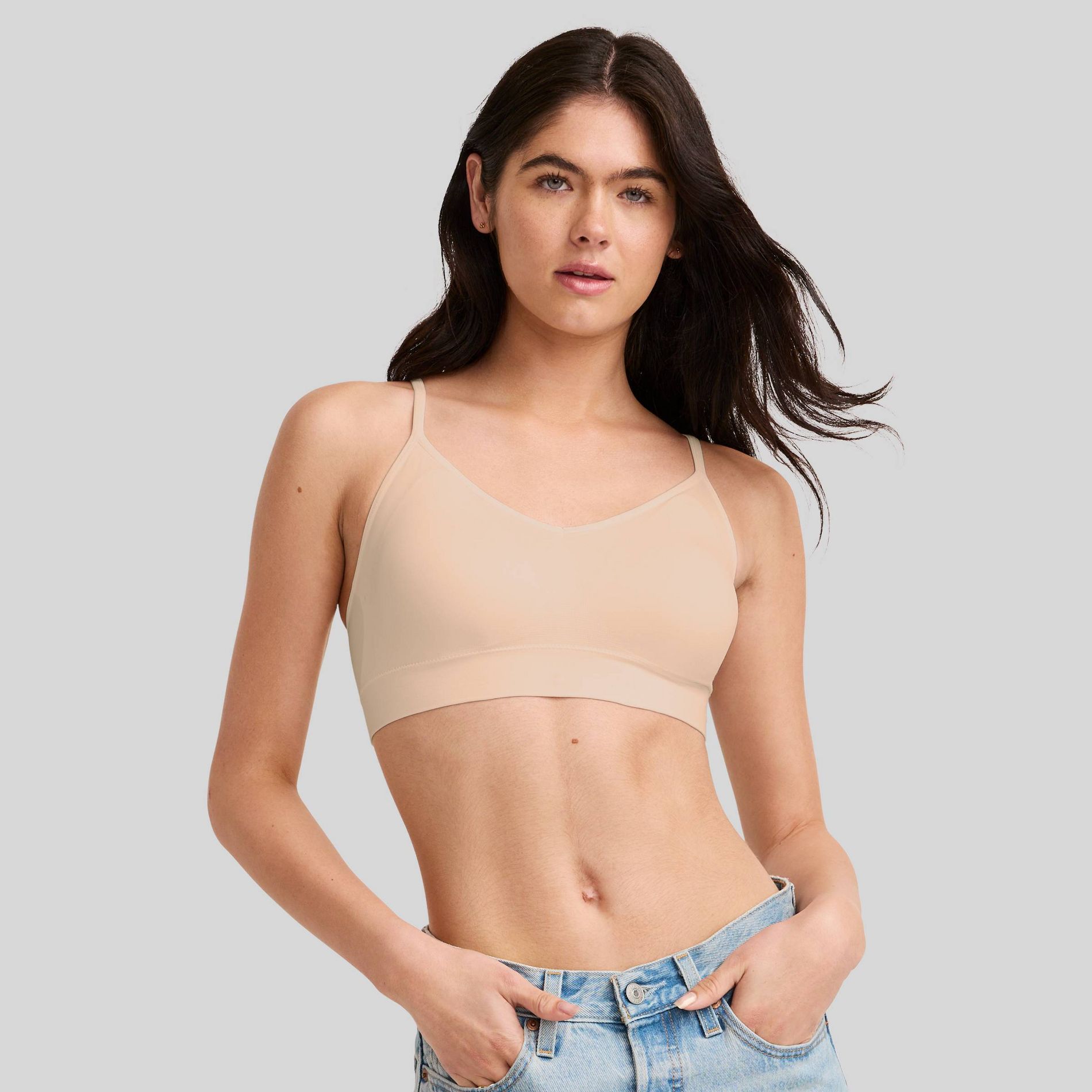Jockey Generation™ Women's Seamfree® Stretch Cami Bralette - Light Beige S