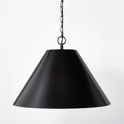 Large Metal Pendant Ceiling Light Black - Threshold™ Designed With Studio  Mcgee : Target