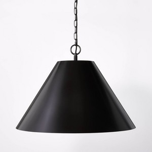 Large Metal Pendant Ceiling Light Black Threshold Designed With Studio Mcgee Ul Listed 1 way Fabric Cord Modern Foyer Lighting Target