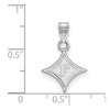 Black Bow Jewelry 10k White Gold Furman Paladins NCAA Small Pendant - 2 of 3