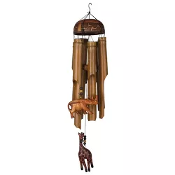Woodstock Chimes Asli Arts® Collection, African Trio Bamboo Chime, 32''  Wind Chime CAT601