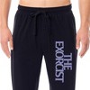 The Exorcist Mens' Horror Movie Title Logo Sleep Lounge Pajama Pants Black - 4 of 4