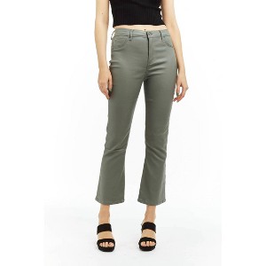 Women's Wo's High Rise Coated Ankle Crop Flare Denim - tractr - 1 of 2
