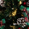 Nearly Natural 24-in Pre-Lit Fiber Optic Cosmopolitan Star Topped Artificial Christmas Tree with Decorative Planter - 3 of 4