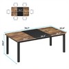 78.7 Inch Home Office Desk, Industrial Computer Desk, Modern Commercial Computer Table, Rustic Wood Metal Large Desk for Home Office (No Chairs) - 2 of 4