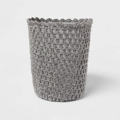 Solid Bathroom Wastebasket Gray - Threshold™