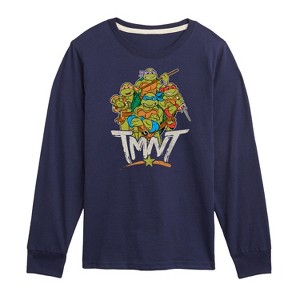 Boys' - Teenage Mutant Ninja Turtles - Tmnt Rebel Road Group Long Sleeve Graphic T-Shirt - 1 of 4