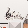 Metal Music Notes Wall Decor Brown - Olivia & May: Iron Sculpture, Eclectic Gift - 2 of 4