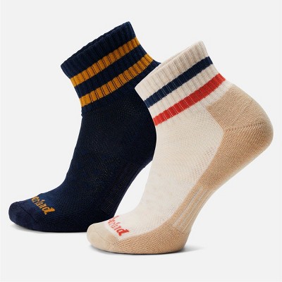 Timberland 2-Pack Hike Quarter Crew Socks
