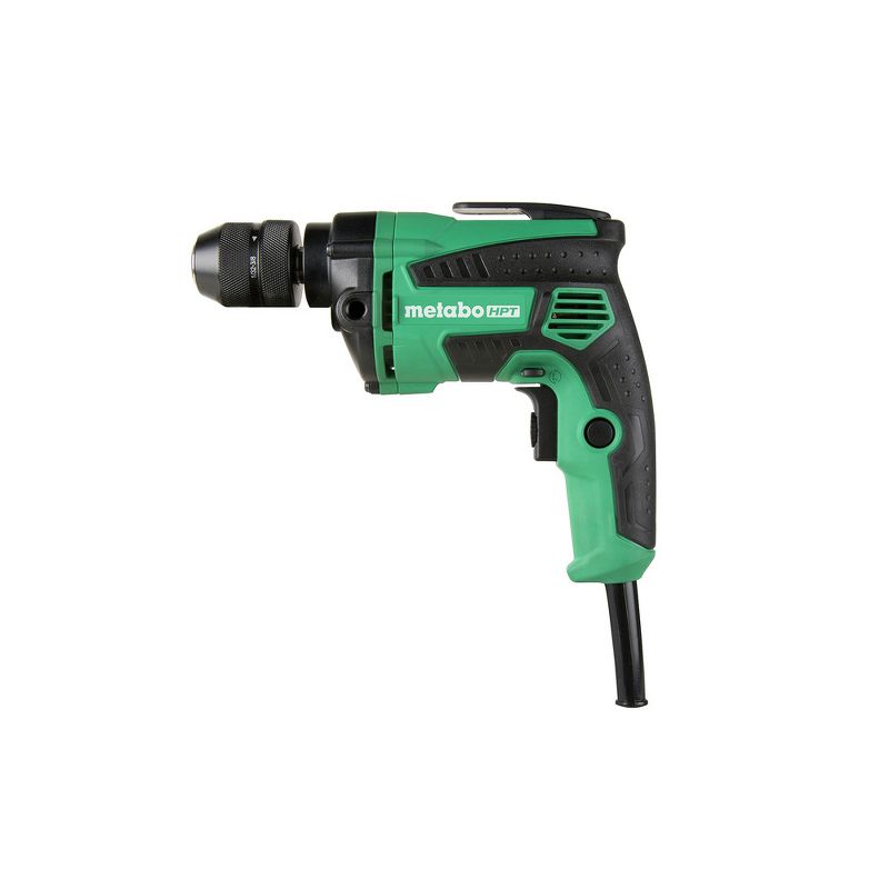 Metabo HPT D10VH2M 7 Amp Variable Speed 3/8 in. Corded Drill Driver with Metal Keyless Chuck Manufacturer Refurbished, 1 of 3