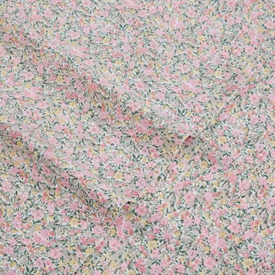 Loveston Pink Full Cotton Percale Floral Sheet Set