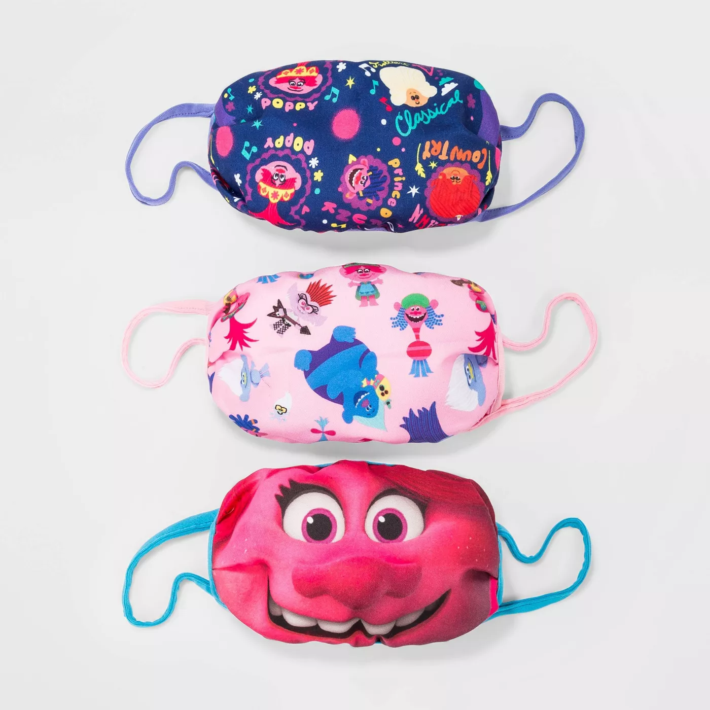 Kids' 3pk Trolls Face Mask - image 1 of 1