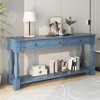 CAVINAS Modern Console Table,63 inch Entryway Table with 3 Convenient Drawers and Open Shelf for Living Room,Hallway - 2 of 4
