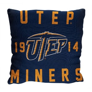 NCAA UTEP Miners Stacked Woven Pillow - 1 of 3