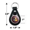 Loyola University Chicago Primary Logo Black Leather Keychain - 2 of 4