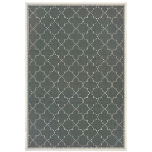 Oriental Weavers Marina 6025L Grey/ Ivory Indoor/Outdoor Area Rug - 1'9" x 3'9" - 1 of 3