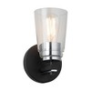 Artcraft Lighting Essex 1 - Light Vanity in  Black/Chrome - 2 of 4