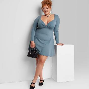 Women's Seamless Fabric Bodycon Mini Dress - Wild Fable™ Burgundy
