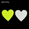 Unique Bargains Waterproof High-Visibility Warning Adhesive Reflective Heart Stickers 1.61" x 1.57" 12 Pcs - 3 of 4