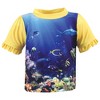 Hudson Baby Infant Girl Swim Rashguard Set, Girl Coral Reef - image 3 of 4