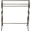 Kings Brand Furniture - Antique Style Pewter Finish Towel Rack Stand - 3 of 4