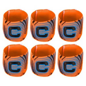 Unique Bargains Adjustable Elastic Soccer Team Training Captain's Armband 6 Pcs - 1 of 4