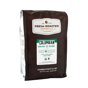 Fresh Roasted Coffee, Organic Colombian, Ground Coffee - 1 of 4