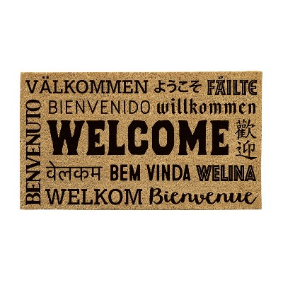 Evergreen Welcome Neighbor Coir Mat