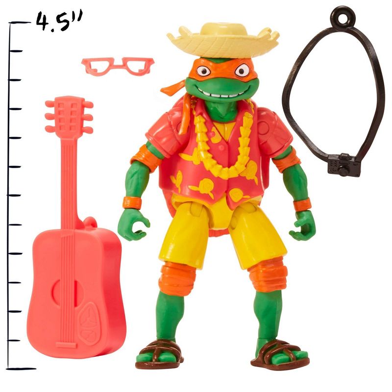 Teenage Mutant Ninja Turtles: Mutant Mayhem Beach Bum Mikey Action Figure, 5 of 9