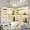 Aheaplus Closet System with Mirror and Wooden Drawers - 2 of 4