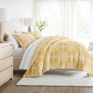 Paisley & Medallion Stripe Reversible Patterned Soft Comforter Sets, Machine Washable - Becky Cameron - 1 of 4