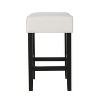 NicBex Dining Chairs Set of 2 Upholstered Chair Backless Saddle Seat Counter Stools, Fabric Accent for Kitchen, Bedroom - 3 of 4