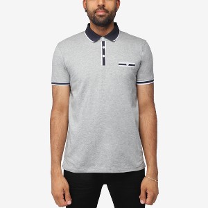 X RAY Men's Short Sleeve ribbed cuffs Polo Shirt - 1 of 4