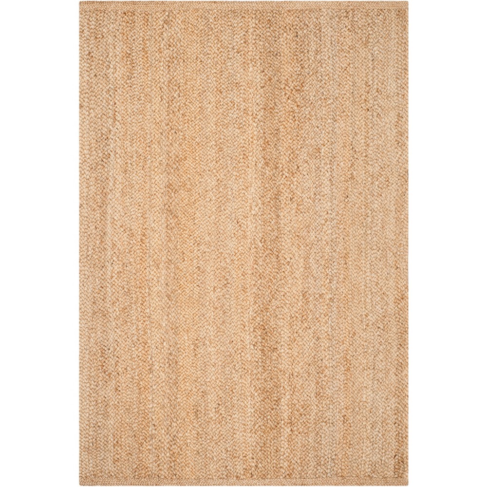 6'X9' Mattie Solid Woven Area Rug Natural - Safavieh