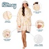 The Bare Homey - Adult Wearable Blanket - Fleece Side Pockets - 3 of 4