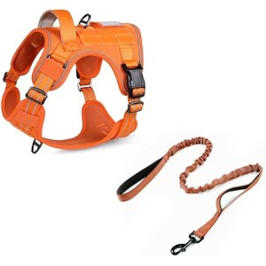 rabbitgoo Tactical Dog Harness for Large Dogs, Molle, Easy Control Service Dog Vest Training Walking, Adjustable Reflective Tactical Pet Harness - 1 of 1
