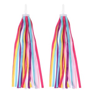 Unique Bargains Colorful Decoration Bike Accessories Handlebar Streamers 2 Pcs - 1 of 4