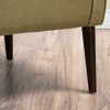Fabric Modern Club Chair with Button-Tufted Back and Birch Wood Legs - 4 of 4