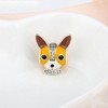 Dog Puppy Charm European Bead Enamel Sterling Silver Ginger Lyne Collection - 2 of 4