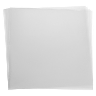Bright Creations 30 Pack 7 Mil Clear Blank Square Stencil Sheets for Crafts, 12 x 12 In