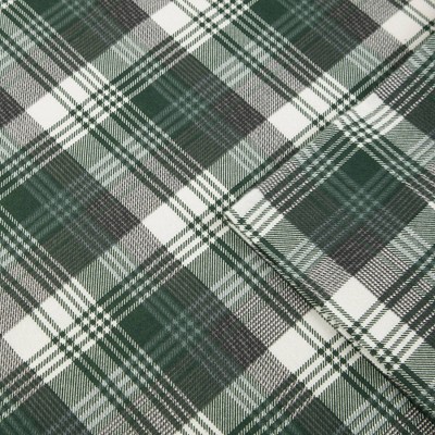 Green Plaid Queen Cotton Flannel Sheet Set