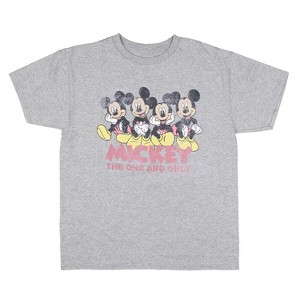 Seven Times Six Disney Mickey Mouse Boys The One and Only Sitting Poses Kids T-Shirt Grey - 1 of 3