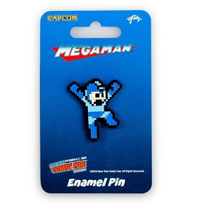 Just Funky Mega Man Hero Pin | Just Funky Exclusive Mega Man Collectible Pin | 1.5" Tall