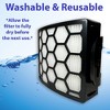 Nispira Premium NV150 Vacuum HEPA Filter for Shark Navigator Pet Plus NV251, NV255, Zero-M Self-Cleaning Brushroll Pro ZU62, ZU62C, ZU60, 1 Pack - 4 of 4