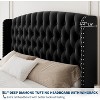 Acekool 51" Cream Velvet Queen Bed Frame - Wingback Headboard, Deep Button Tufting, No Box Spring Needed, Easy Assembly - 4 of 4