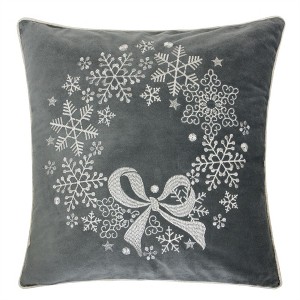 Tramull Reindeer Velvet Pillow 20x20 with Insert, Holiday Accent Pillow, Festive Christmas Decor for Couch Bed - 1 of 4