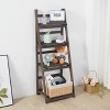 Artloge 4 Tier Ladder Shelf Storage Rack 43" Tall Foldable Corner Bookshelf Heavy Duty Plant Stand for Patio Garden - 2 of 4