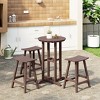 WestinTrends Malibu All Weather Hdpe Outdoor Patio Counter Height Bistro Set (4-Piece) - 2 of 4